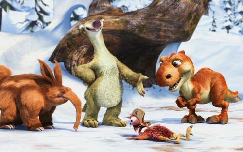 Snímek z filmu Doba ledová 3: Úsvit dinosaurů.