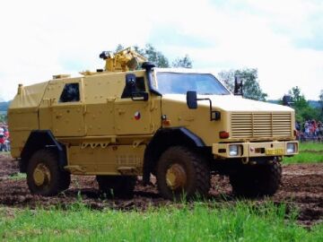 Obrněný automobil Dingo, kterým jsou vybavovány české jednotky bojující v Afghánistánu.