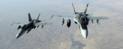 Ilustrační foto - Americké letouny F-18E Super Hornet nad Irákem.