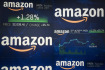 Ilustrační foto - Akcie Amazonu na burze v New Yorku. Ilustrační foto. 