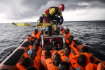 Migranti, uprchlíci na moři - ilustrační foto.