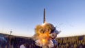 Ruská mezikontinentální balistická raketa. Ilustrační foto.  