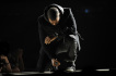 Rapper Kanye West na vyhlášení 50. ročnmíku hudebních cen Grammy ve sportovních botách Nike Air Yeezy 1 (na snímku z 10. února 2008).