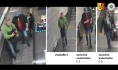 Pražští policisté hledají muže, který v metru odcizil spícímu cestujícímu psa. Zvíře se našlo po čtyřech dnech v zuboženém stavu v Riegrových sadech. Na snímku pořízeném z videa je podezřelý a jeho společníci.