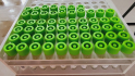 Vzorky odebrané pro PCR testování na koronavirus - ilustrační foto.