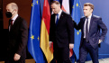Ilustrační foto - Zleva německý kancléř Olaf Scholz, polský prezident Andrzej Duda a francouzský prezident Emmanuel Macron na schůzce v Berlíně 8. února 2022.