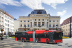 Skupina Škoda Transportation dodá do Bratislavy 39 trolejbusů. Jedním ze dvou typů bude 18metrový vůz Škoda 27 Tr v kloubovém provedení (na vizualizaci).