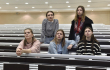 Ilustrační foto - Ukrajinky (zleva) Kristina, Alaina, Anastasia, Maria a Elena po ruské vojenské agresi v jejich zemi začaly studovat na zlínské univerzitě, 22. března 2022 ve Zlíně.