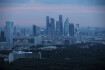 Ilustrační foto - Pohled na moskevské mrakodrapy. Ilustrační foto.