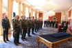 Prezident Miloš Zeman jmenuje nové generály, 8. května 2022, Pražský hrad. 