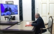 Ruský prezident Vladimir Putin během videokonference v moskevském Kremlu 12. května 2022.