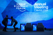 Přípravy na zasedání Světového ekonomického fóra švýcarském Davosu, 22. května 2022.