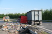 Dopravní nehoda komplikovala 7. června 2022 od rána provoz na spojnici dálnice D1 a Mariánskohorské ulice v Ostravě. V místě se převrátil kamion s odpadem a provoz na silnici je omezen. 