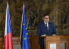 Ilustrační foto - Ministr zahraničí Jan Lipavský představil zahraničněpolitické priority českého předsednictví v EU, 21. června 2022, Praha.