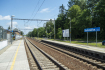 Nový úsek čtvrtého železničního koridoru mezi Voticemi na Benešovsku a Sudoměřicemi na Táborsku, 30. června 2022, Sudoměřice u Tábora.