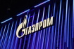 Ilustrační foto - Petrohrad, Rusko: Na této ilustrační fotografii logo Gazpromu na Petrohradském mezinárodním ekonomickém fóru 2022.