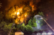 Požár lesa v Národním parku České Švýcarsko u Hřenska, 26. července 2022, Děčínsko.  