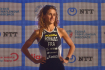 Závod SP v triatlonu žen 11. září 2022 v Karlových Varech. Leonie Periaultová (FRA) 1. místo.