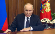 Ruský prezident Vladimir Putin v televizním vystoupení, 21. září 2022. 