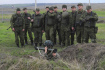 Výcvik ruských rekrutů na střelnici u Rostova na Donu na jihu Ruska, 4. října 2022.