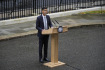Ilustrační foto - Nový britský premiér Rishi Sunak při svém prvním projevu před sídlem premiérů v Downing Street. 