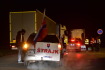 Slovenští autodopravci zablokovali v noci z neděle na pondělí 7. listopadu 2022 dálniční hraniční přechod Břeclav-Kúty ve směru na Slovensko. Stávka má trvat 24 hodin.