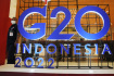 Ilustrační foto - Logo summitu G20 na indonéském ostrově Bali, 13. listopadu 2022.
