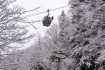 Hasiči a členové horské služby nacvičovali záchranu lidí z lanovky na Sněžku, 21. listopadu 2022, Pec pod Sněžkou, Trutnovsko.
