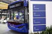 Začal 11. ročník veletrhu autobusové dopravy CzechBus a veletrh Smart City Transportation Solutions, 22. listopadu 2022, Praha. Autobus Škoda H’CITY 12 s vodíkovým pohonem.