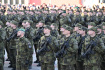 Slavnostní vojenská přísaha 470 absolventů kurzu základní přípravy, 13. prosince 2022, Brno.