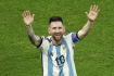 Finálové utkání Argentina - Francie na fotbalovém MS v katarském Lusailu, 18. prosince 2022.  Lionel Messi z Argentiny se raduje z vítězství.