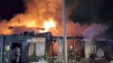 Požár domu pro seniory v ruském městě Kemerovo, 24. prosince 2022.