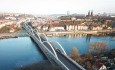 Vítězný návrh nového železničního mostu na pražské Výtoni (na vizualizaci).