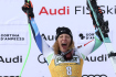 Slovinská lyžařka Ilka Štuhecová po vítězství ve sjezdu SP v Cortině d´Ampezzo, 21. ledna 2023.