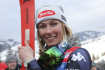 Světový pohár v obřím slalomu žen 2022/2023. Na snímku Mikaela Shiffrinová v Kronplatzu 24. ledna 2023.