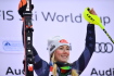 Závod SP v sjezdovém lyžování slalom ženy, 28. ledna 2023 ve Špindlerově Mlýně. Vítězka Mikaela Shiffrinová z USA.
