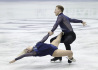 Čeští krasobruslaři Natálie a Filip Taschlerovi ve volném tanci na mistrovství Evropy ve finském Espoo, 28. ledna 2023.