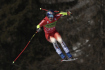 Švýcarský lyžař Marco Odermatt 29. ledna 2023 při superobřím slalomu Světového poháru v Cortině d\'Ampezzo.