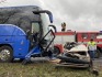 Nedaleko Nepomuku na jižním Plzeňsku se 3. února 2023 kolem poledne srazilo na mokré silnici osobní auto a autobus. Řidič auta na místě zemřel.