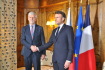 Zvolený český prezident Petr Pavel (vpravo) dne 17. února 2023 na Mnichovské bezpečnostní konferenci jednal s francouzským prezidentem Emmanuelem Macronem.