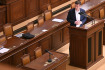 Ilustrační foto - Řádná schůze Sněmovny, 21. února 2023, Praha. Předseda SPD Tomio Okamura při vystoupení.