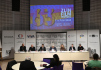 Vizuál zlínského filmového festivalu představili organizátoři na tiskové konferenci k jeho 63. ročníku, 23. února 2023, Zlín.