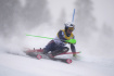 Norský lyžař Alexander Steen Olsen při slalomu na Světovém poháru v Palisades Tahoe 26. února 2023.