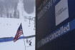 Sjezd Světového poháru lyžařů v Aspenu byl kvůli špatnému počasí předčasně ukončen a zrušen. 3. března 2023. 