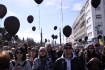 Demonstrace před řeckým parlamentem v Aténách kvůli úterní srážce vlaků, která si ve středním Řecku vyžádala desítky mrtvých. 5. března 223.