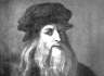 Italský malíř, sochař a architekt Leonardo da Vinci - autoportrét - obraz