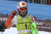 Slovenská lyžařka Petra Vlhová se raduje ze svého vítězství v cíli druhého kola slalomu SP v Soldeu v Andoře 18. března 2023.