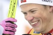 Johannes Hösflot Klaebo z Norska se usmívá po vítězství ve finále sprintu mužů v běhu na lyžích klasickou technikou v Lahti, 25. března 2023.