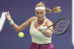 Česká tenistka Petra Kvitová v semifinále turnaje v Miami, 31. března 2023.