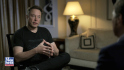 Miliardář Elon Musk  při rozhovoru s americkou televizí Fox News, 13. dubna 2023.